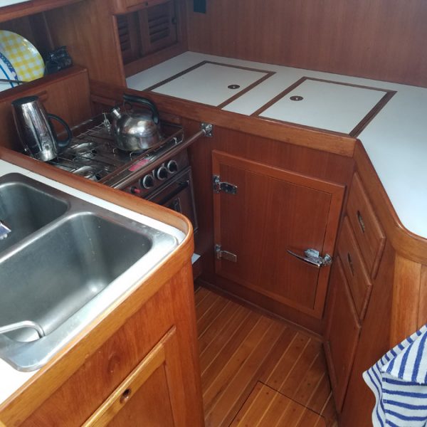 Whirlaway, galley re-assembled