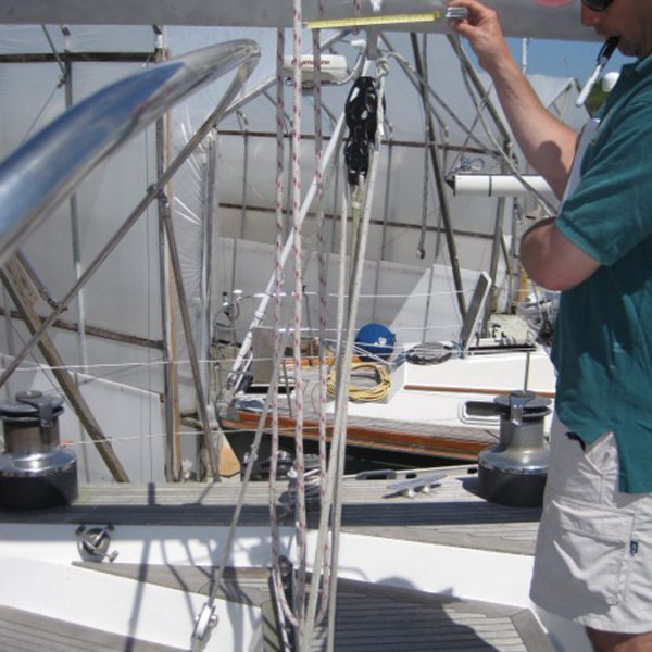 Re-measuring boom before painting