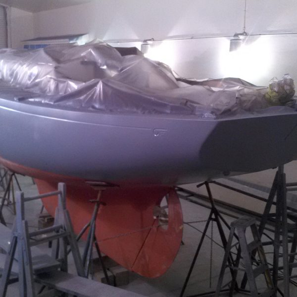 Great Eagle, hull in primer Great Eagle, hull in primer