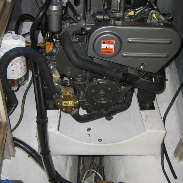 Great Eagle, new motor going together fwd view Great Eagle, new motor going together fwd view