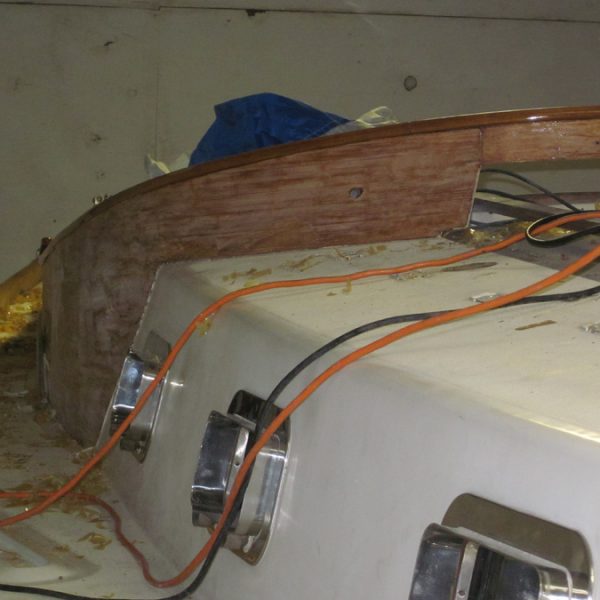 Strip varnish prior to Awlgrip prep Strip varnish prior to Awlgrip prep