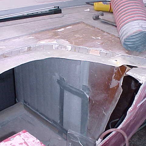 OPEN UP DAMAGED AREA OPEN UP DAMAGED AREA